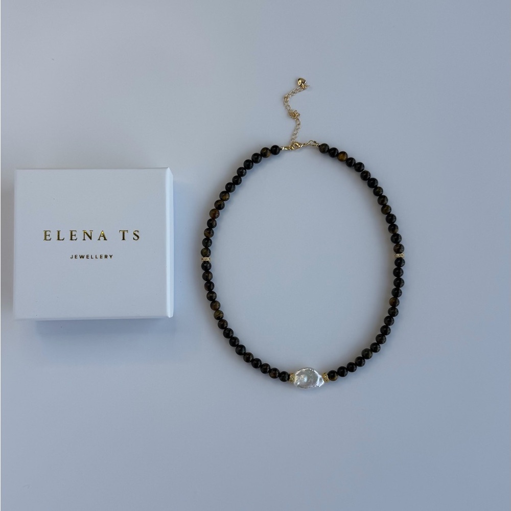 510 Tiger Eye Stone Necklace